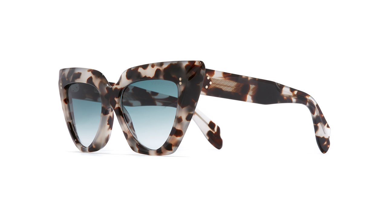 Paire de lunettes de soleil Cutler-and-gross 1407 /s couleur brun - Côté à angle - Doyle