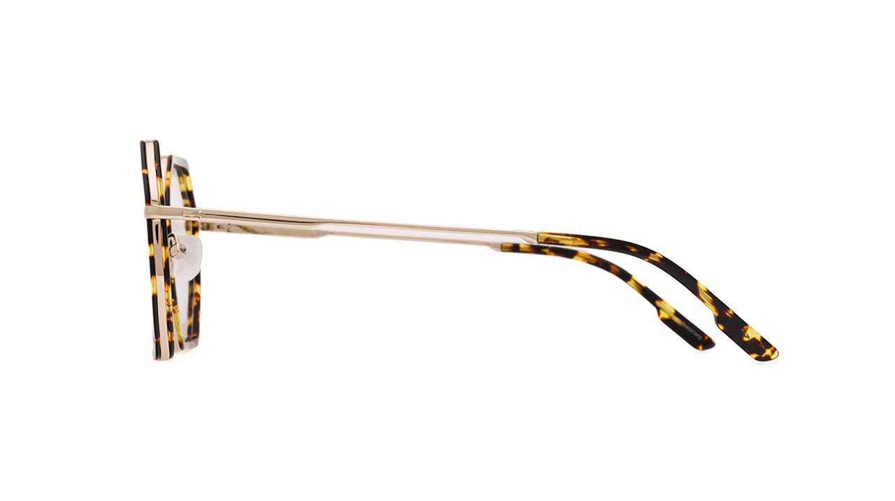 Paire de lunettes de vue Komono The janet couleur havane or - Côté droit - Doyle