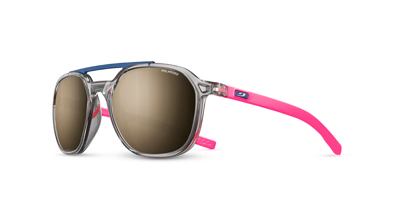 Paire de lunettes de soleil Julbo Js569 slack couleur rose - Côté à angle - Doyle