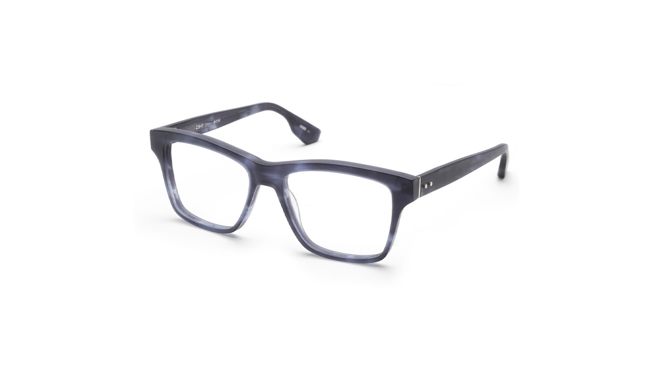 Paire de lunettes de vue Krewe Theo couleur bleu - Côté à angle - Doyle
