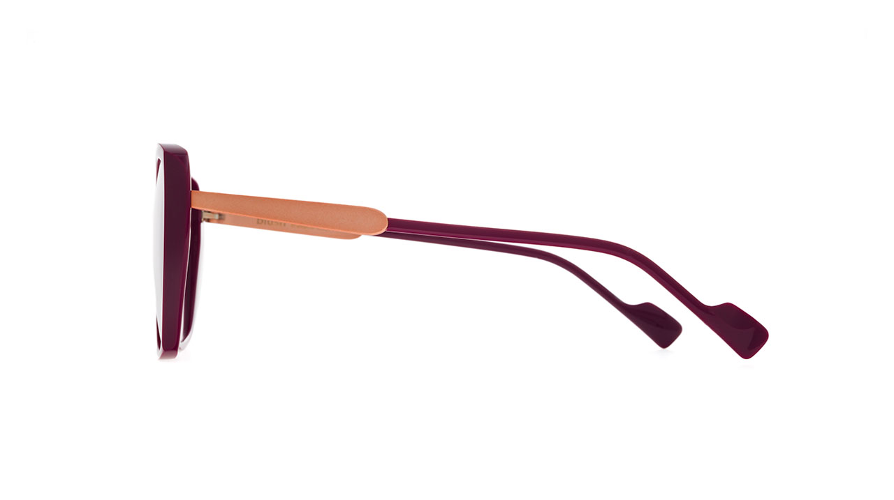 Paire de lunettes de vue Blush Eclipse couleur rouge - Côté droit - Doyle