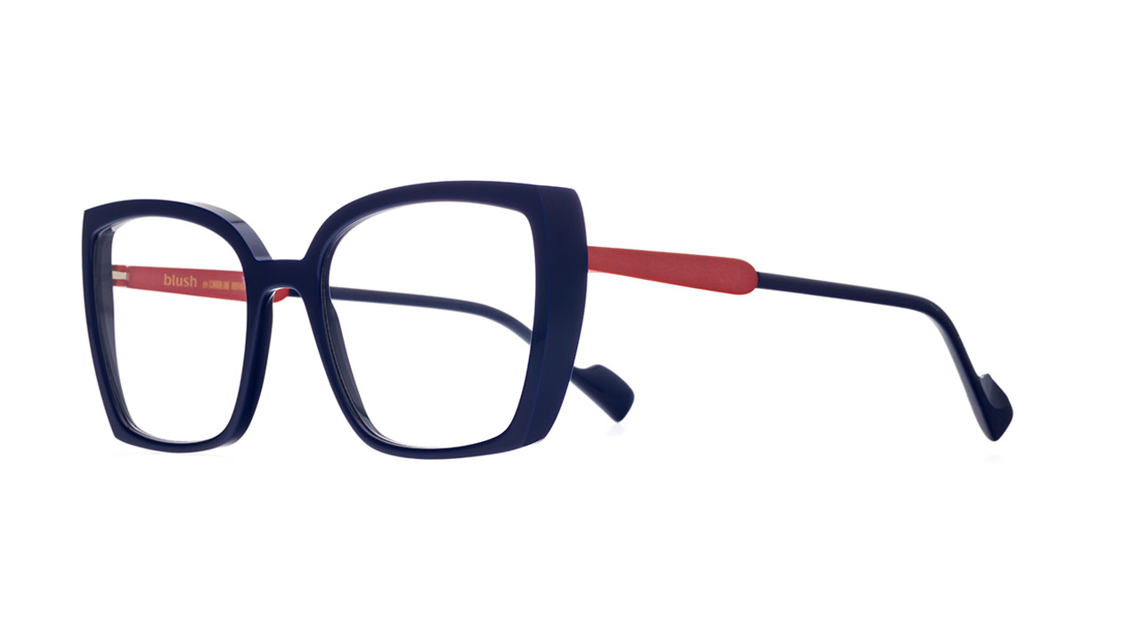 Paire de lunettes de vue Blush Etoile couleur marine - Côté à angle - Doyle