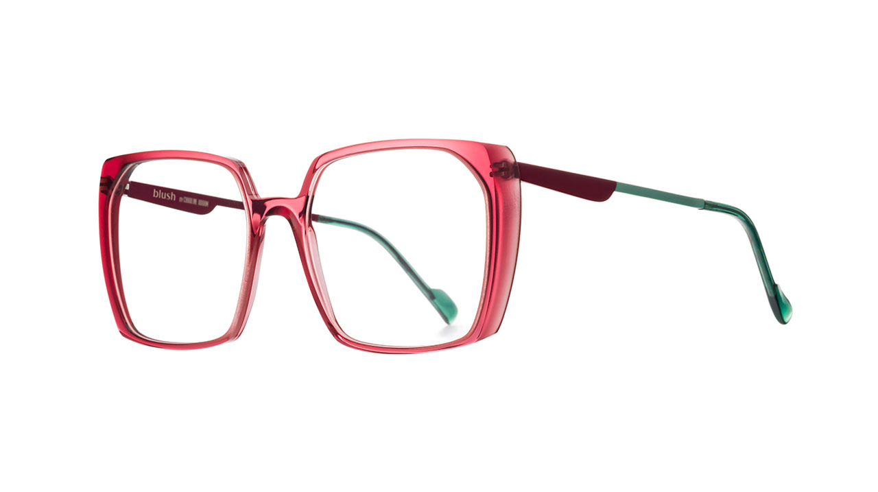 Paire de lunettes de vue Blush Dandine couleur rose - Côté à angle - Doyle