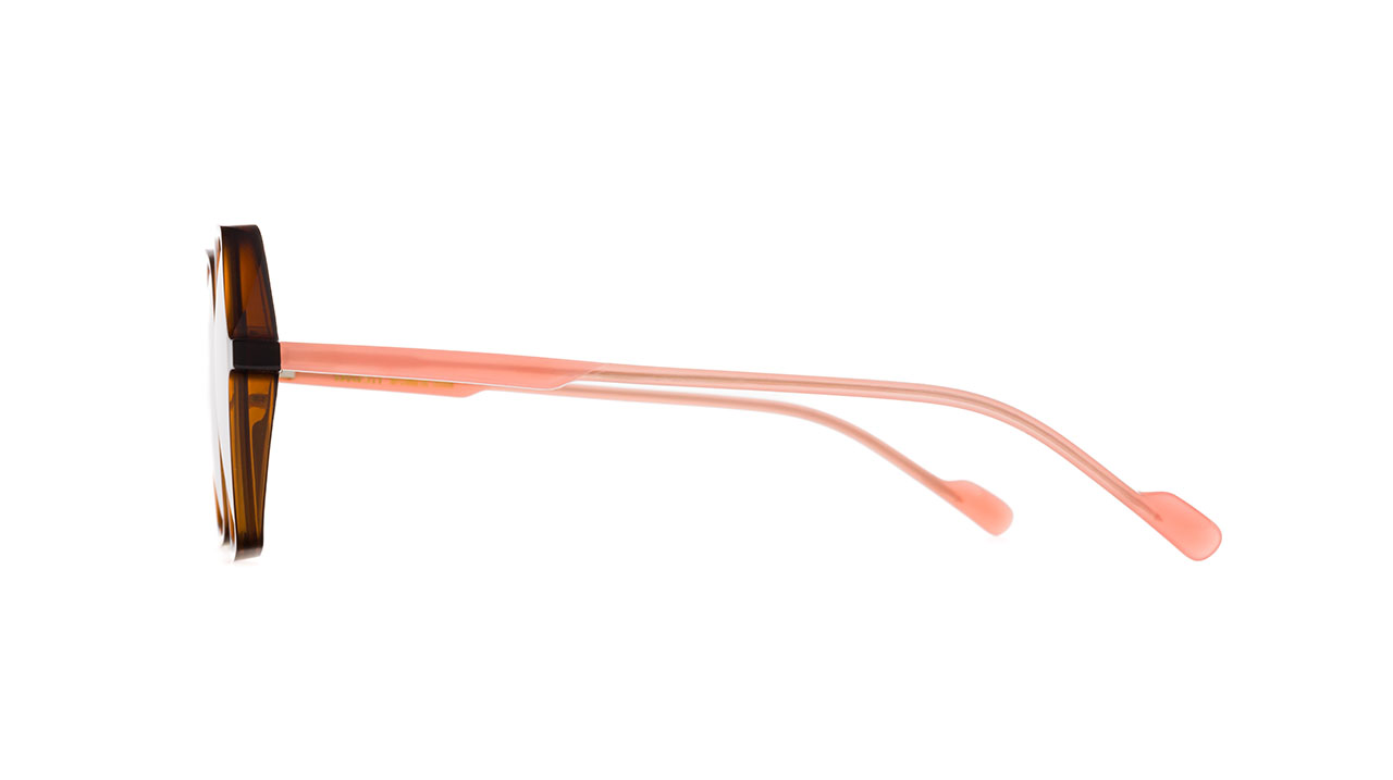 Paire de lunettes de vue Blush Cutie couleur brun - Côté droit - Doyle