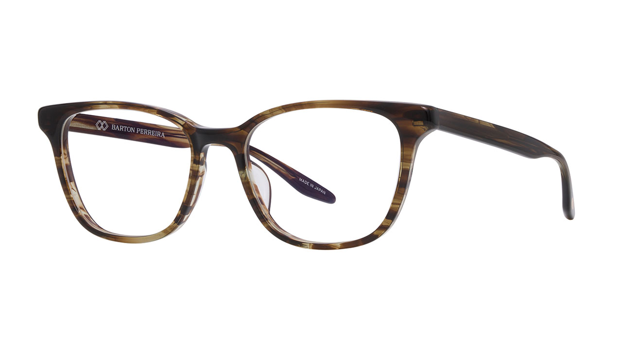 Paire de lunettes de vue Barton-perreira Janeway couleur brun - Côté à angle - Doyle