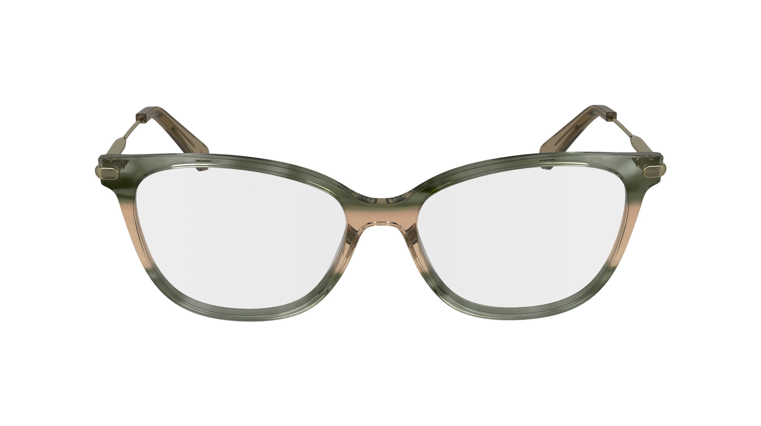 Paire de lunettes de vue Longchamp Lo2735 couleur vert - Doyle