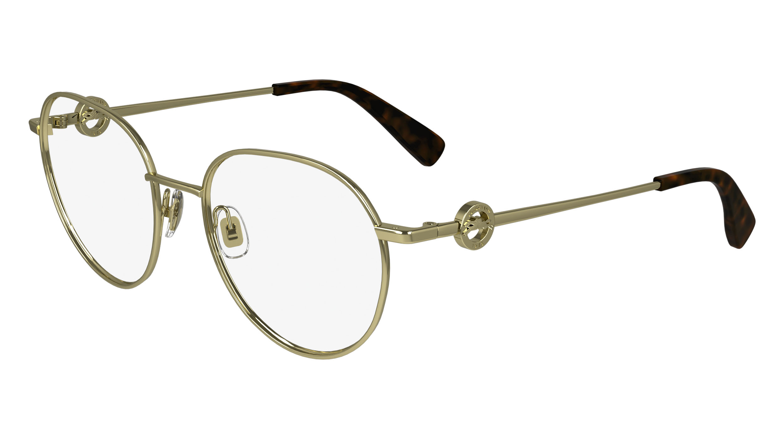 Paire de lunettes de vue Longchamp Lo2165 couleur brun - Côté à angle - Doyle