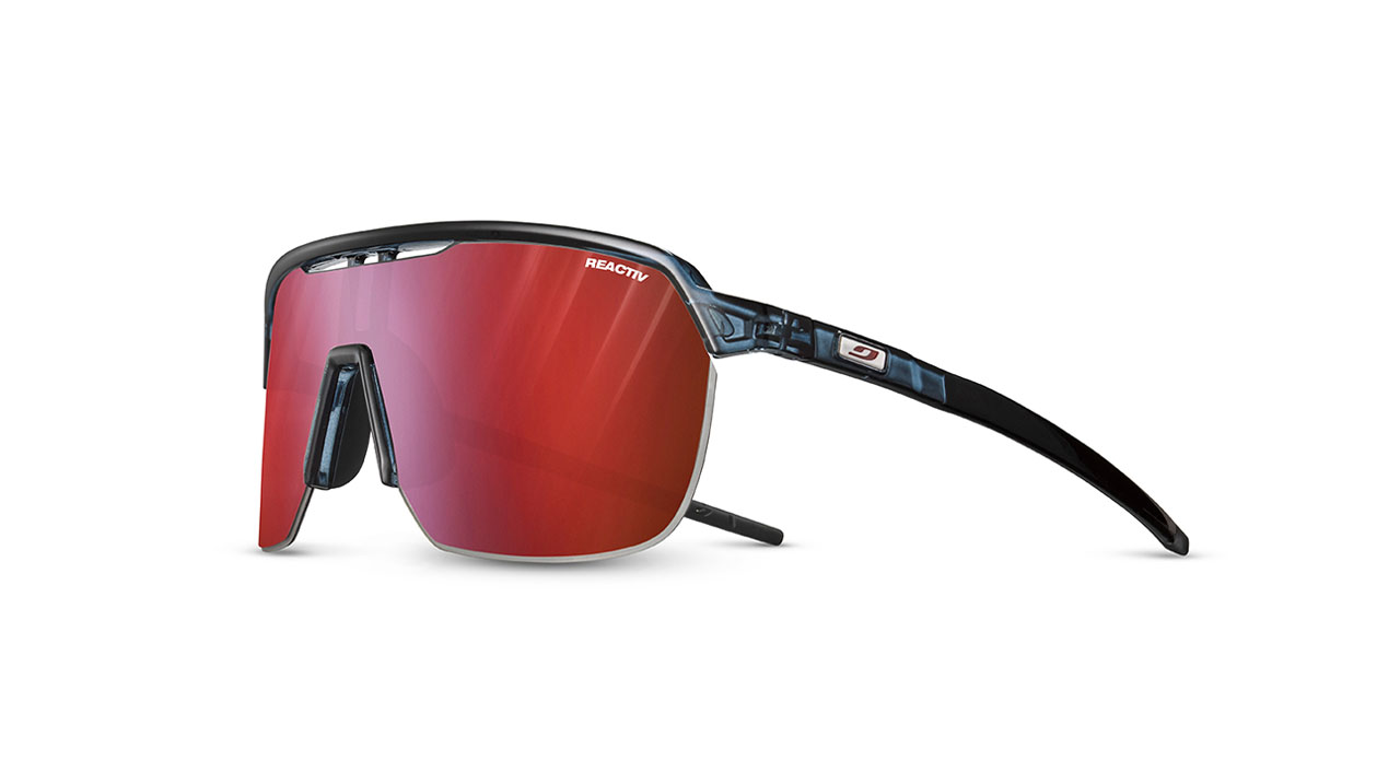 Paire de lunettes de soleil Julbo Js567 frequency couleur marine - Côté à angle - Doyle