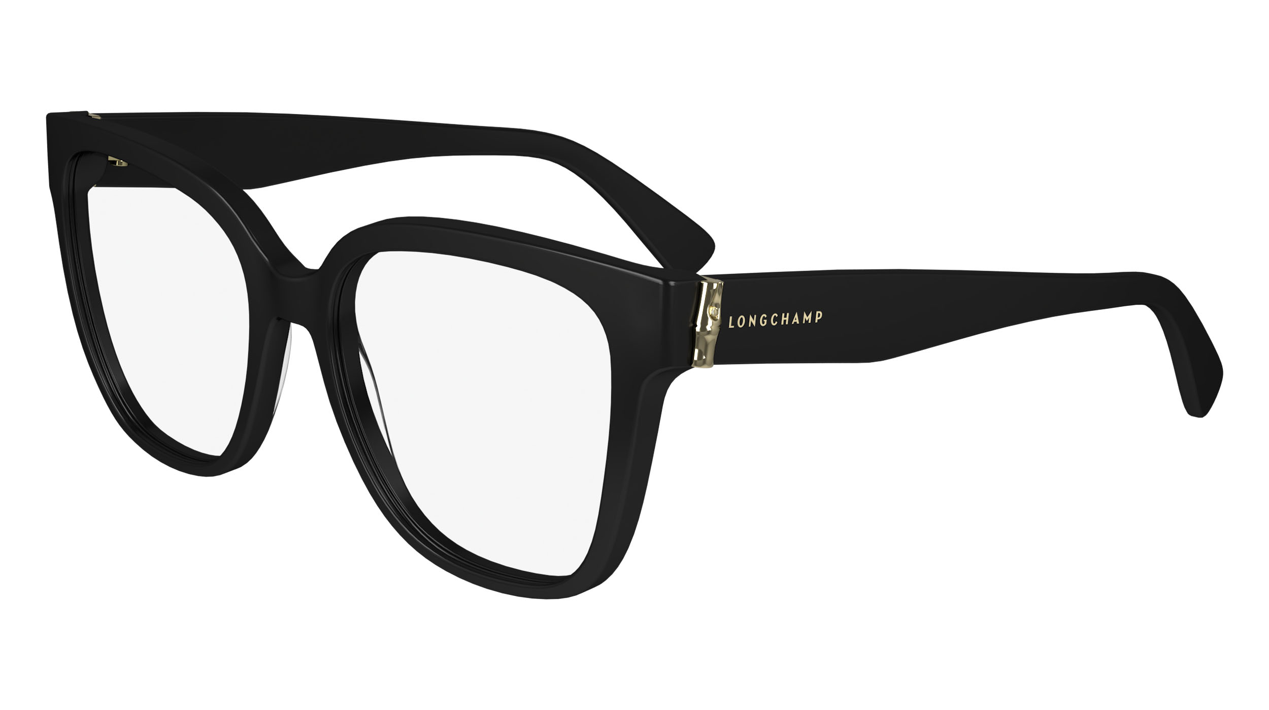 Paire de lunettes de vue Longchamp Lo2745 couleur noir - Côté à angle - Doyle