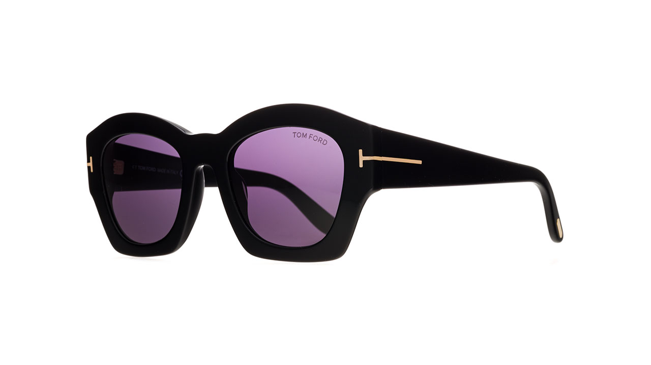 Paire de lunettes de soleil Tom-ford Tf1083 /s couleur noir - Côté à angle - Doyle