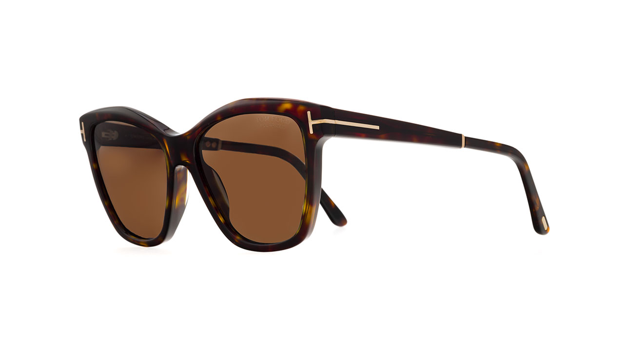 Paire de lunettes de soleil Tom-ford Tf1087 /s couleur brun - Côté à angle - Doyle