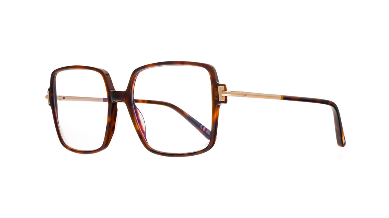 Paire de lunettes de vue Tom-ford Tf5915-b couleur brun - Côté à angle - Doyle