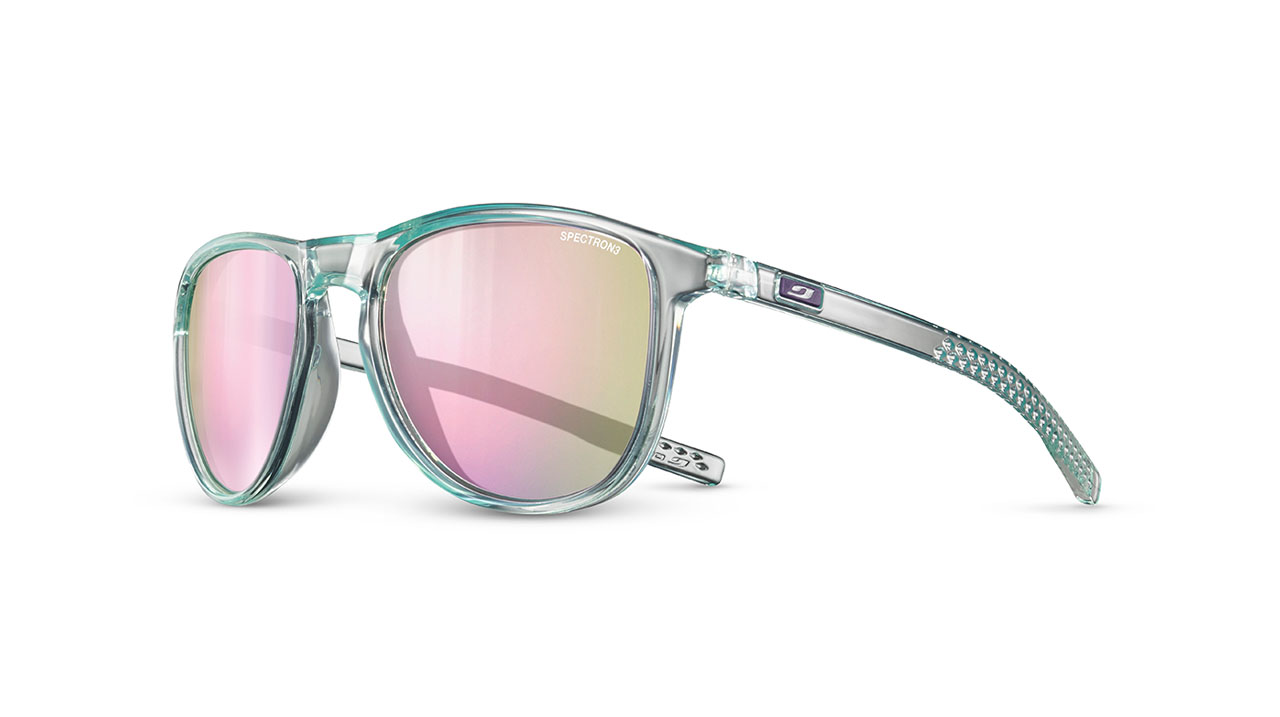 Paire de lunettes de soleil Julbo Js570 canyon couleur turquoise - Côté à angle - Doyle