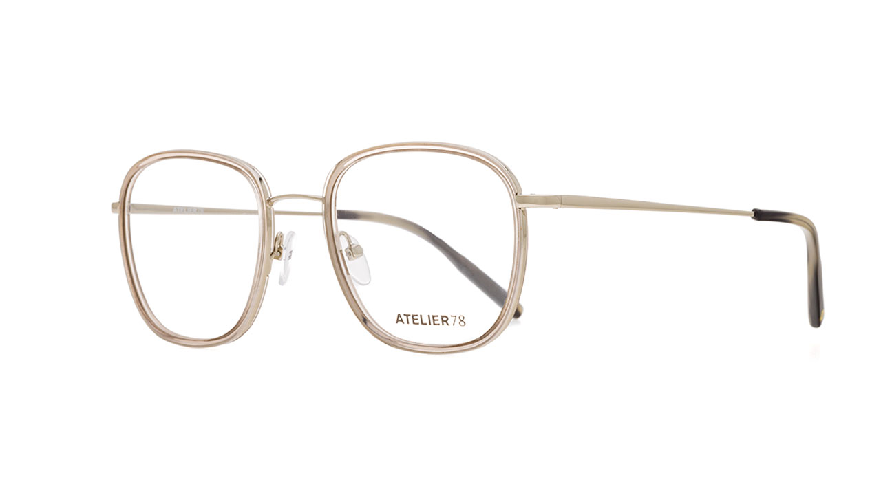 Paire de lunettes de vue Atelier-78 Sam couleur gris - Côté à angle - Doyle
