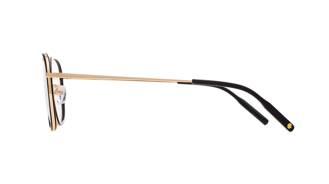 Paire de lunettes de vue Atelier-78 Sam couleur noir or - Côté droit - Doyle