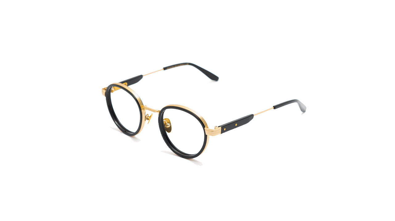 Paire de lunettes de vue Uniquedesignmilano Frame 40 couleur noir - Côté à angle - Doyle