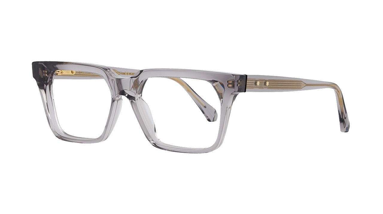 Paire de lunettes de vue Uniquedesignmilano Frame 18 couleur gris - Côté à angle - Doyle