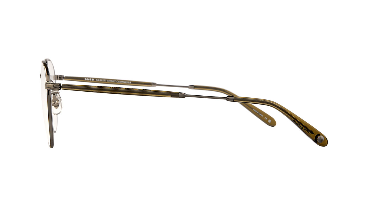 Paire de lunettes de vue Garrett-leight Grant m couleur bronze - Côté droit - Doyle