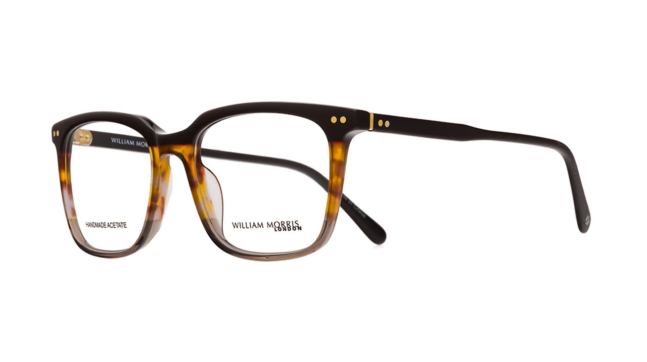 Paire de lunettes de vue William-morris 50328 couleur havane - Côté à angle - Doyle