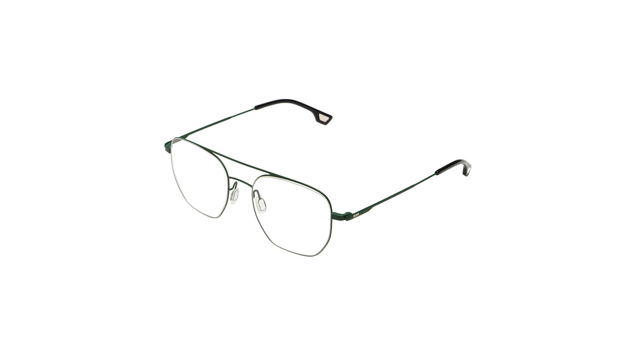 Paire de lunettes de vue Komono The larry couleur vert - Côté à angle - Doyle
