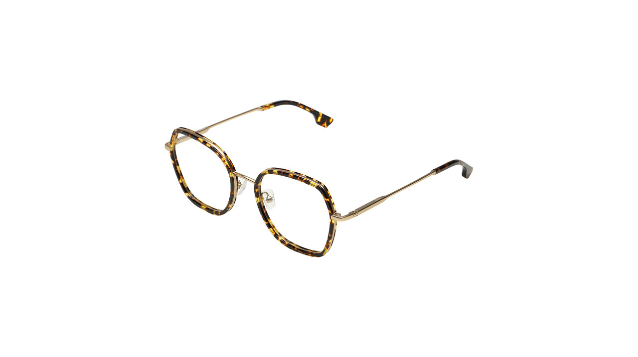 Paire de lunettes de vue Komono The dana couleur brun - Côté à angle - Doyle