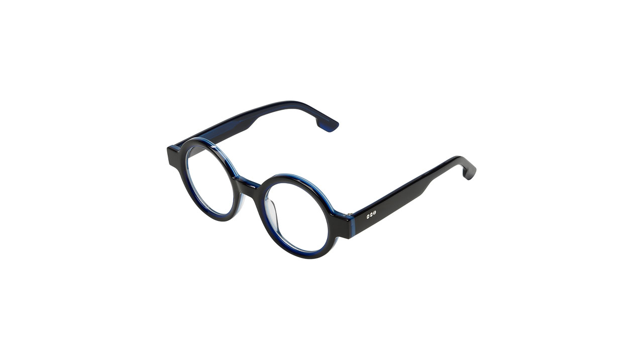 Paire de lunettes de vue Komono The adrian couleur marine - Côté à angle - Doyle