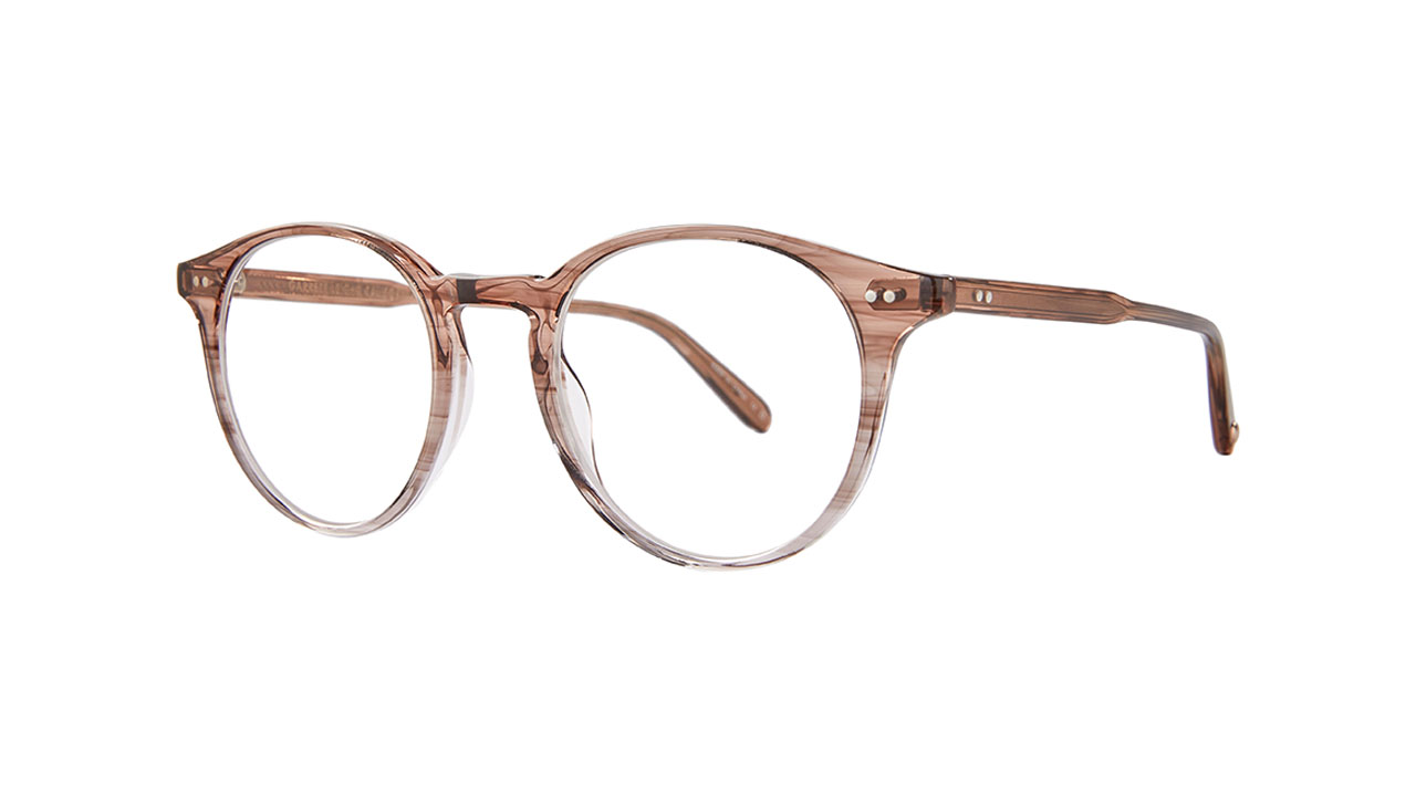 Paire de lunettes de vue Garrett-leight Clune couleur sable - Côté à angle - Doyle