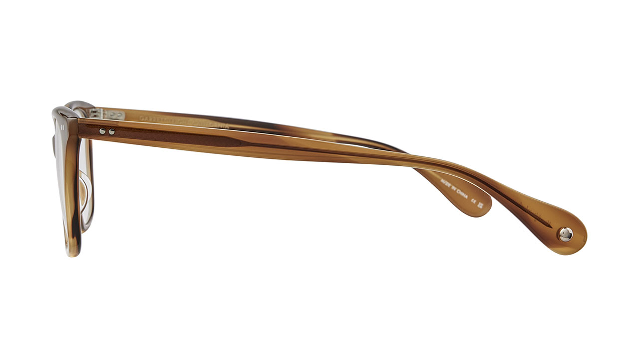 Paire de lunettes de vue Garrett-leight Monarch couleur brun - Côté droit - Doyle