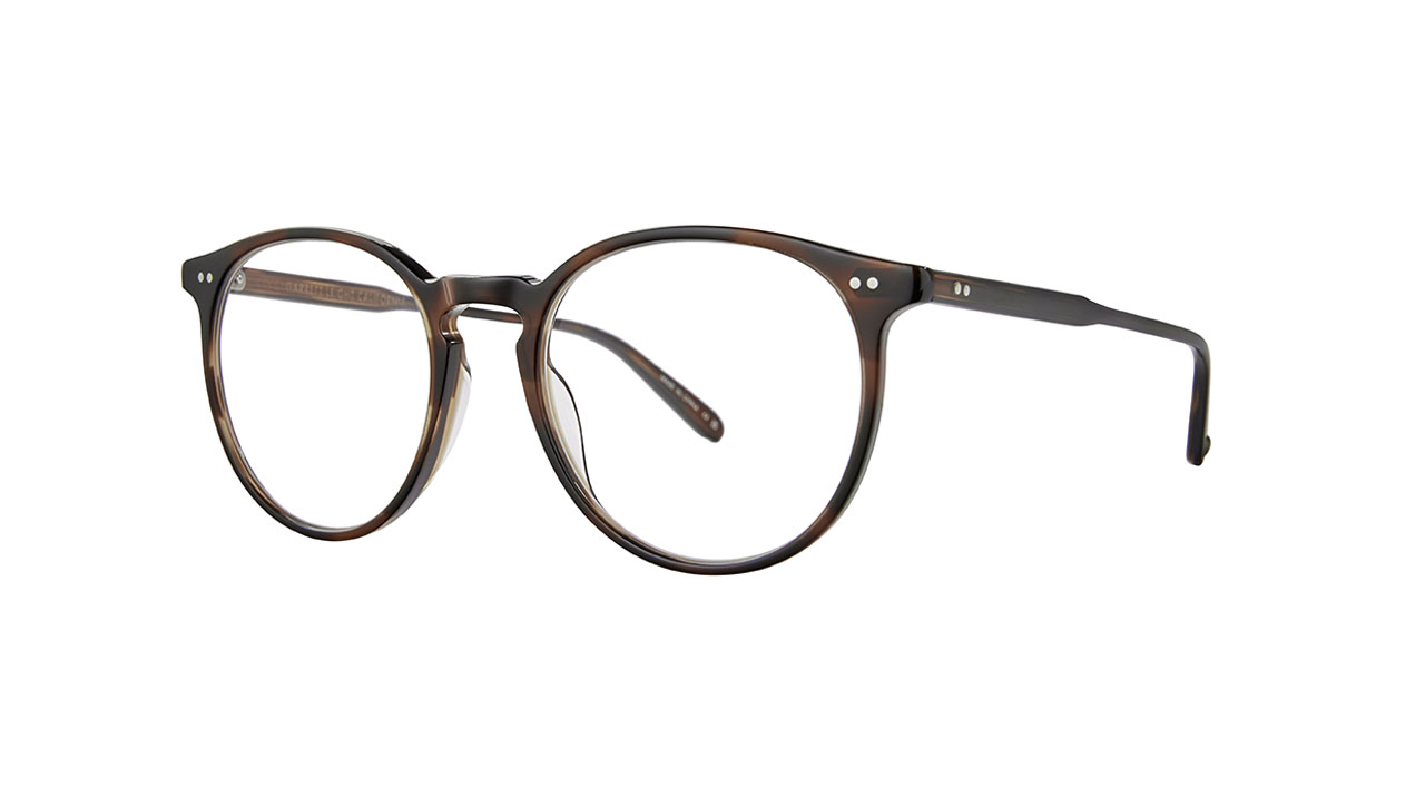 Paire de lunettes de vue Garrett-leight Morningside couleur havane - Côté à angle - Doyle