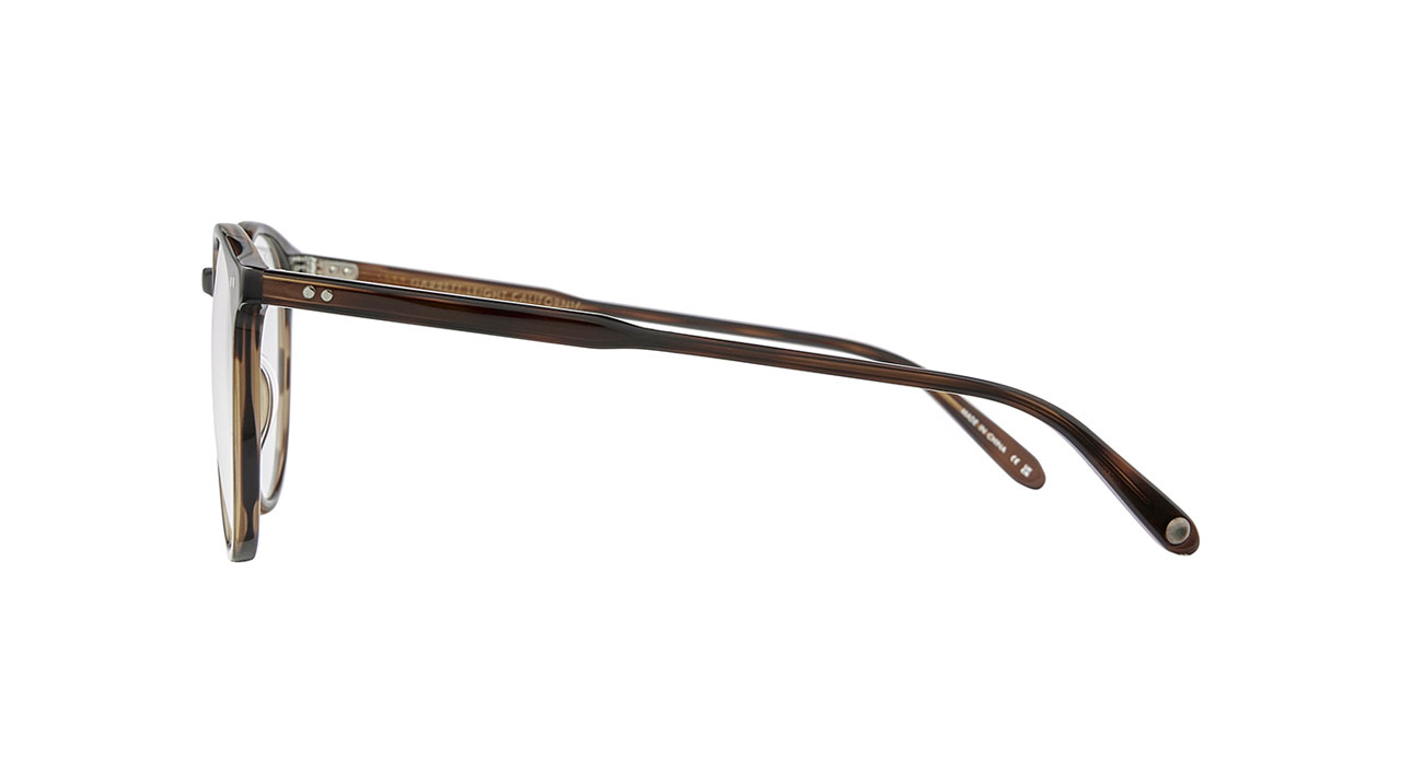 Paire de lunettes de vue Garrett-leight Morningside couleur havane - Côté droit - Doyle