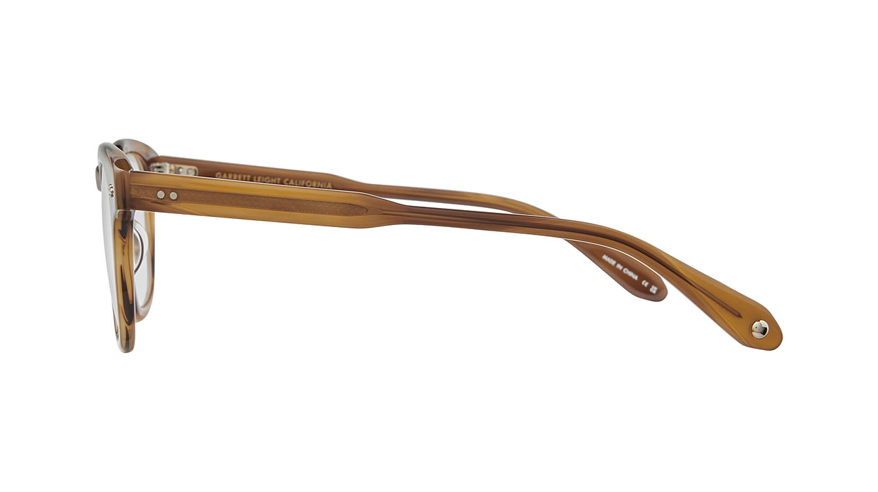 Paire de lunettes de vue Garrett-leight Sherwood couleur bronze - Côté droit - Doyle