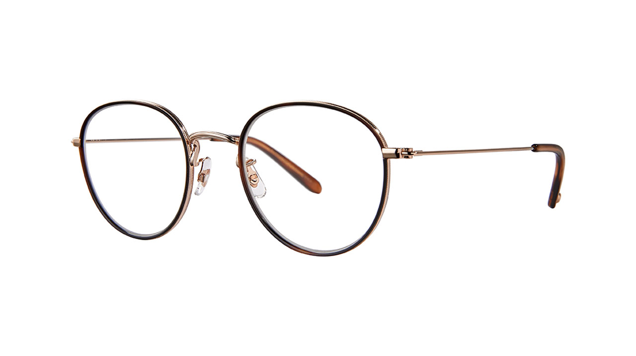 Paire de lunettes de vue Garrett-leight Paloma couleur brun - Côté à angle - Doyle