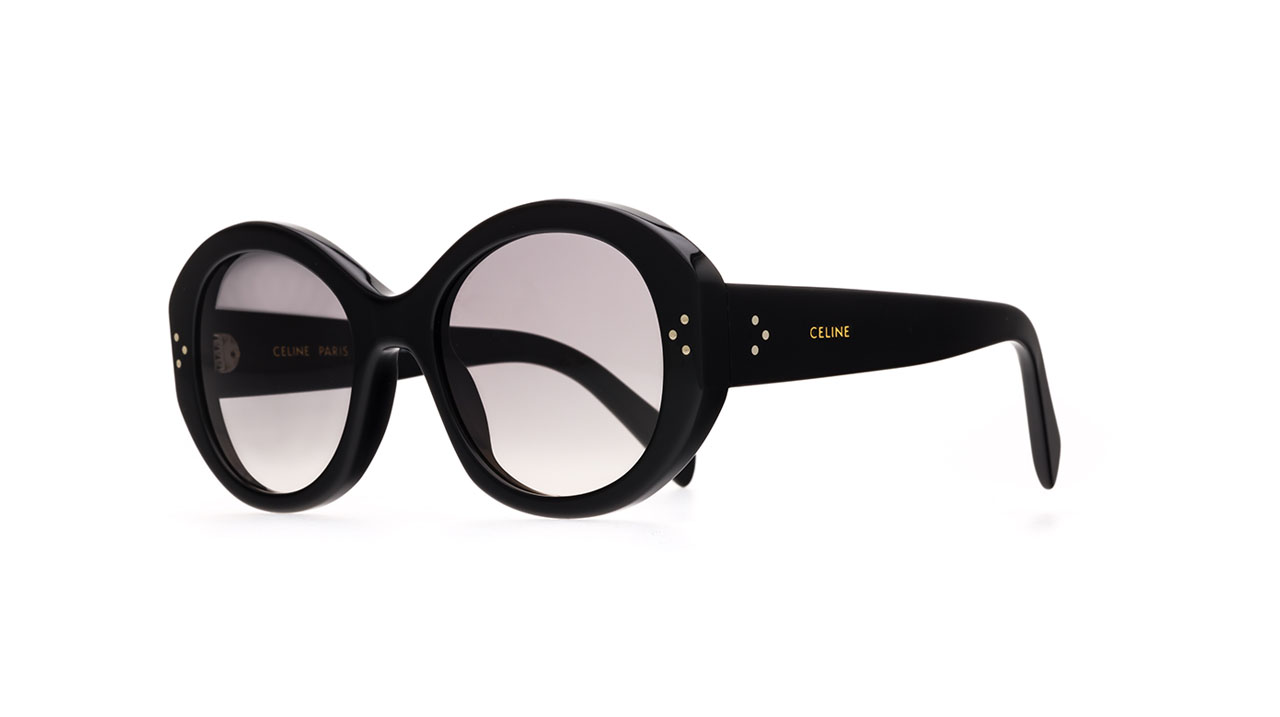 Paire de lunettes de soleil Celine-paris Cl40240i /s couleur noir - Côté à angle - Doyle