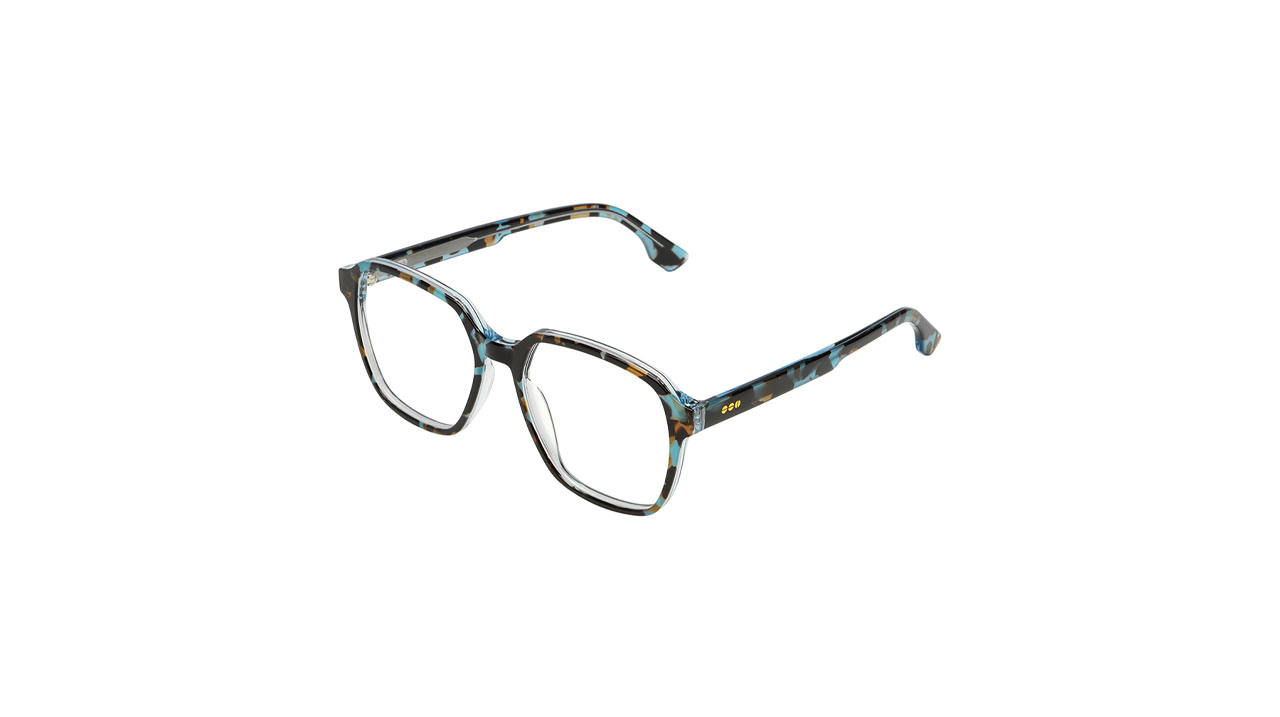 Paire de lunettes de vue Komono The otis couleur bleu - Côté à angle - Doyle