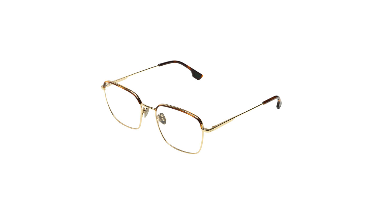 Paire de lunettes de vue Komono The don couleur havane or - Côté à angle - Doyle