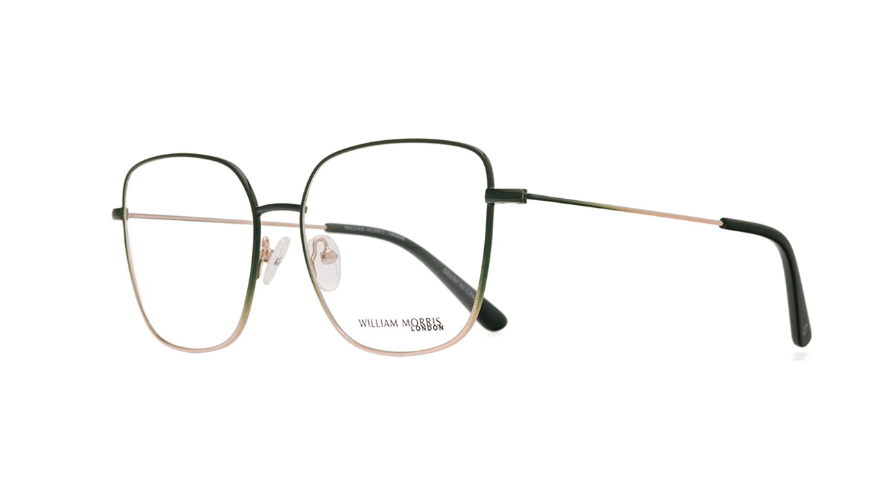 Paire de lunettes de vue William-morris 50310 couleur vert - Côté à angle - Doyle