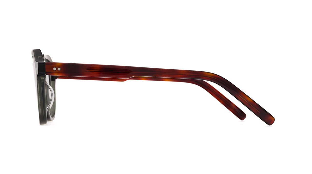 Paire de lunettes de vue Kaleos Pennyworth couleur olive - Côté droit - Doyle