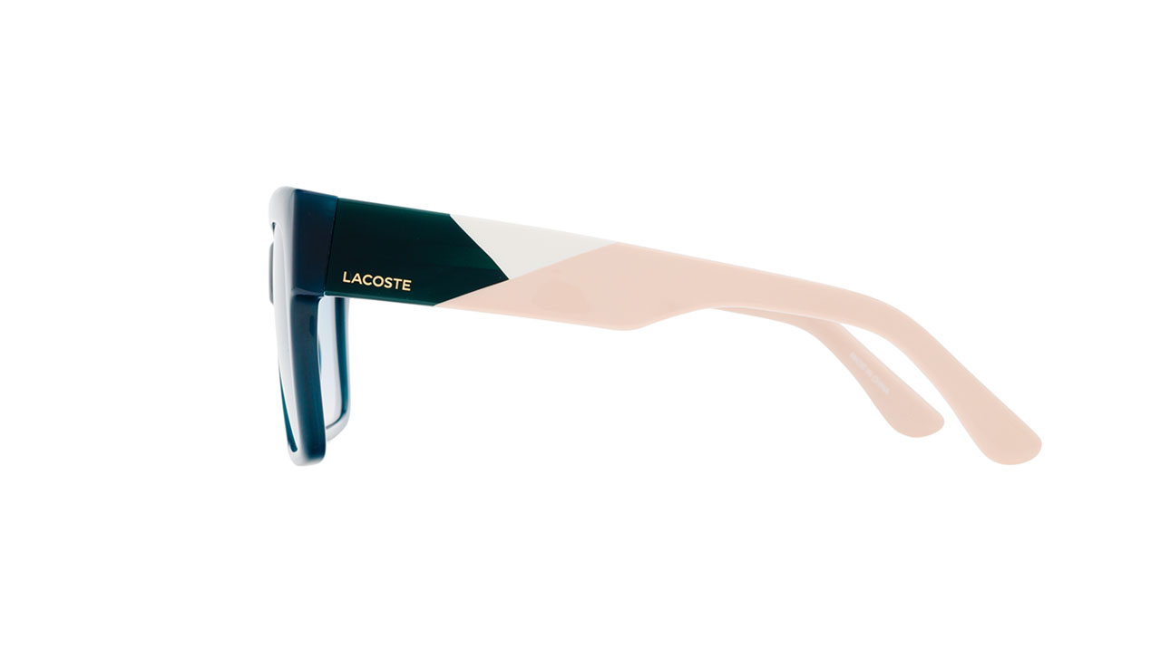 Paire de lunettes de soleil Lacoste L6033s couleur rose - Côté droit - Doyle