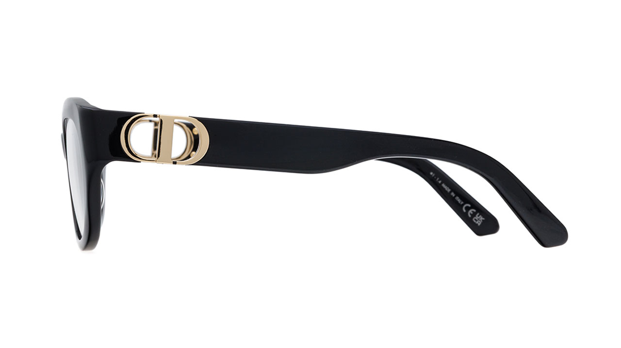 Paire de lunettes de vue Christian-dior 30montaigneo b1i couleur noir or - Côté droit - Doyle