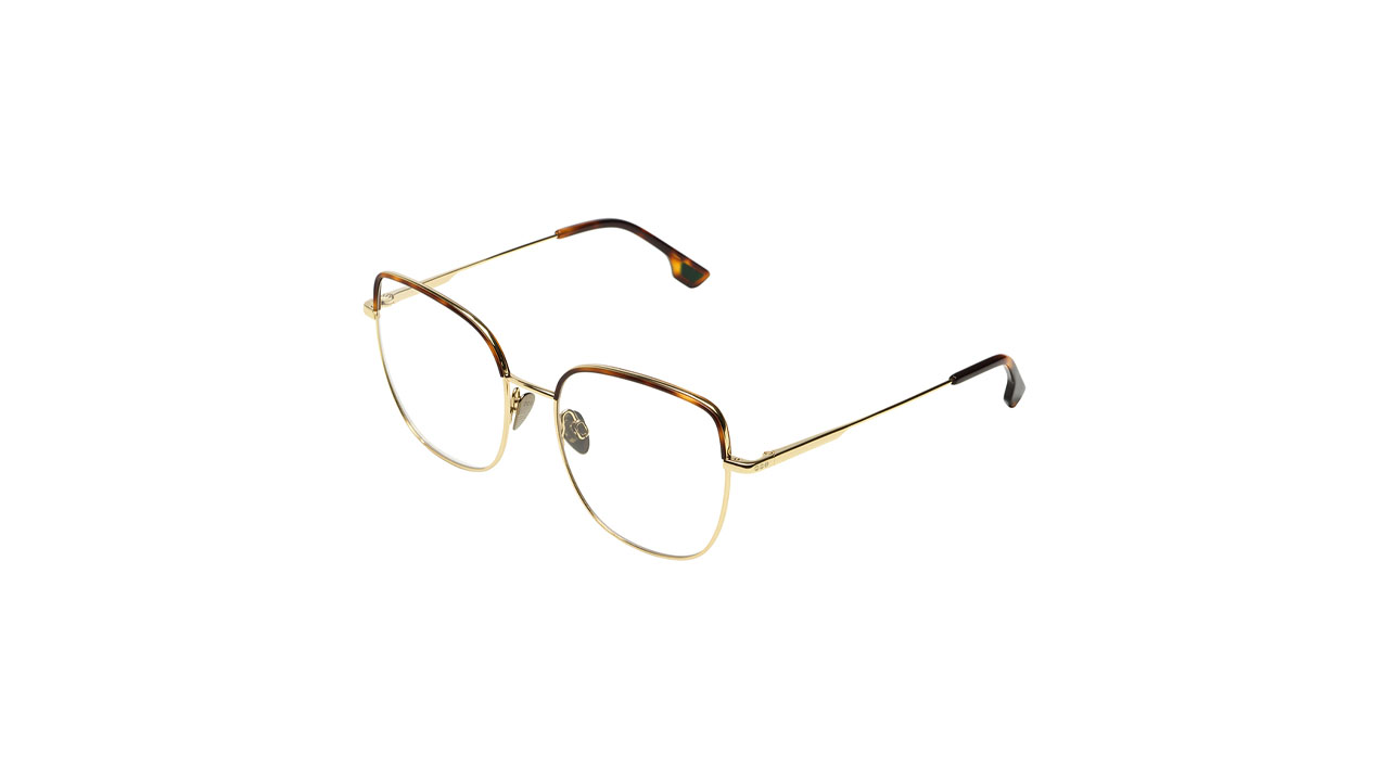 Paire de lunettes de vue Komono The liv couleur brun - Côté à angle - Doyle
