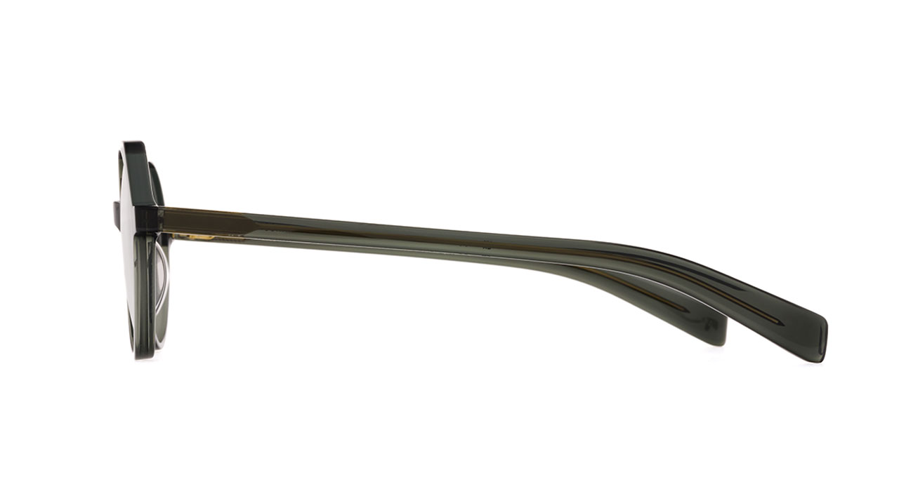 Paire de lunettes de vue Kaleos Hanson couleur vert - Côté droit - Doyle