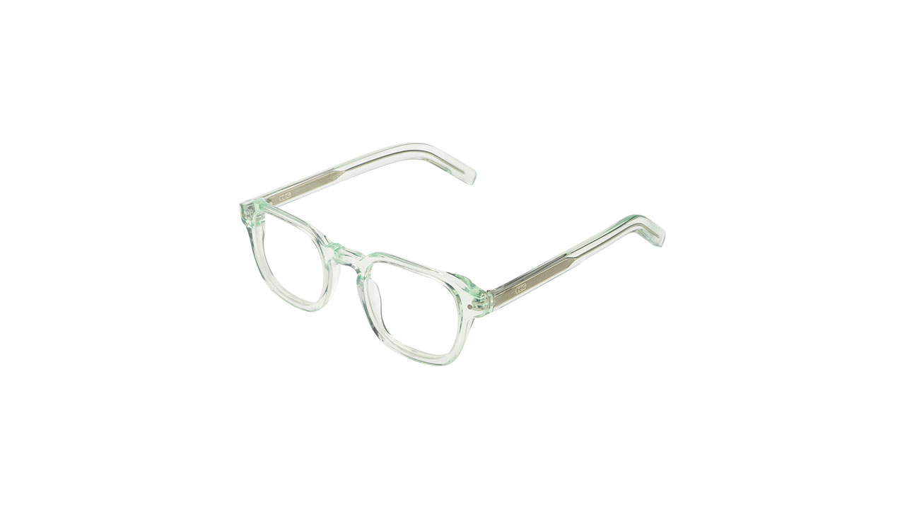 Paire de lunettes de vue Komono The knox couleur menthe - Côté à angle - Doyle