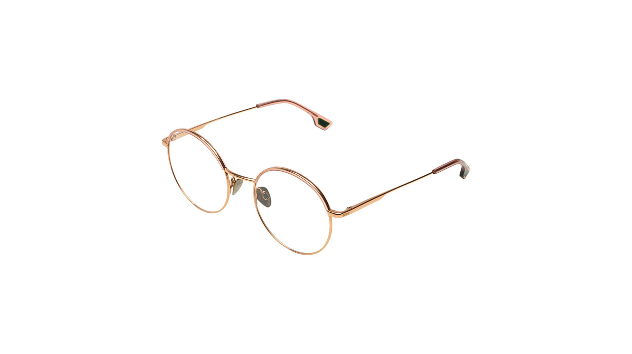 Paire de lunettes de vue Komono The ida couleur or rose - Côté à angle - Doyle