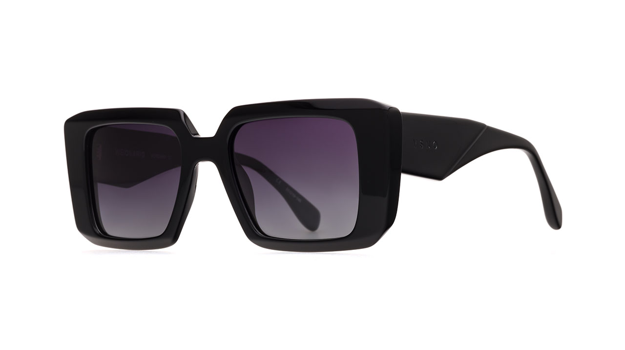 Paire de lunettes de soleil Visionario Vergara /s couleur noir - Côté à angle - Doyle