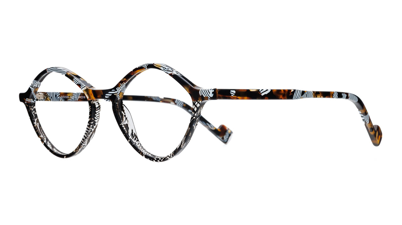 Paire de lunettes de vue Dutz Dz2320 couleur noir - Côté à angle - Doyle