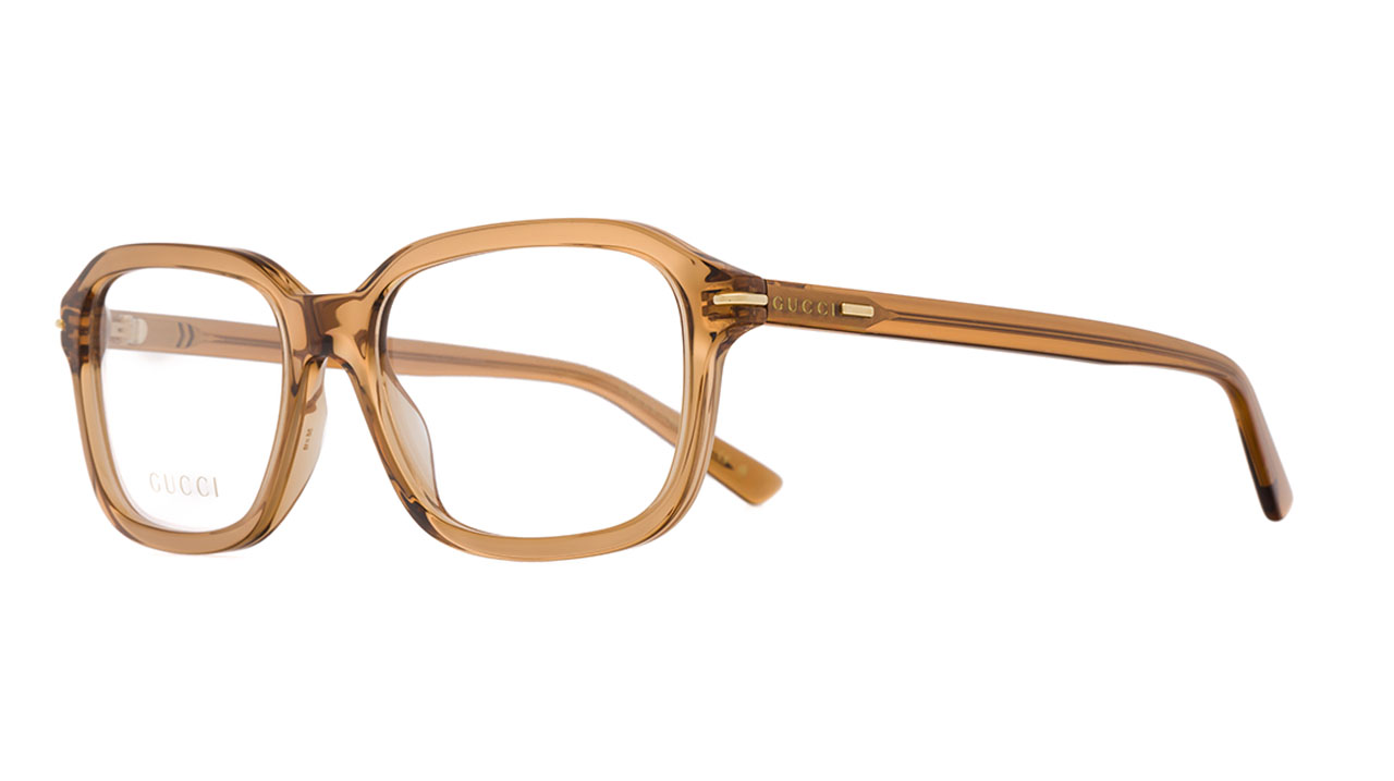 Paire de lunettes de vue Gucci Gg1446o couleur brun - Côté à angle - Doyle