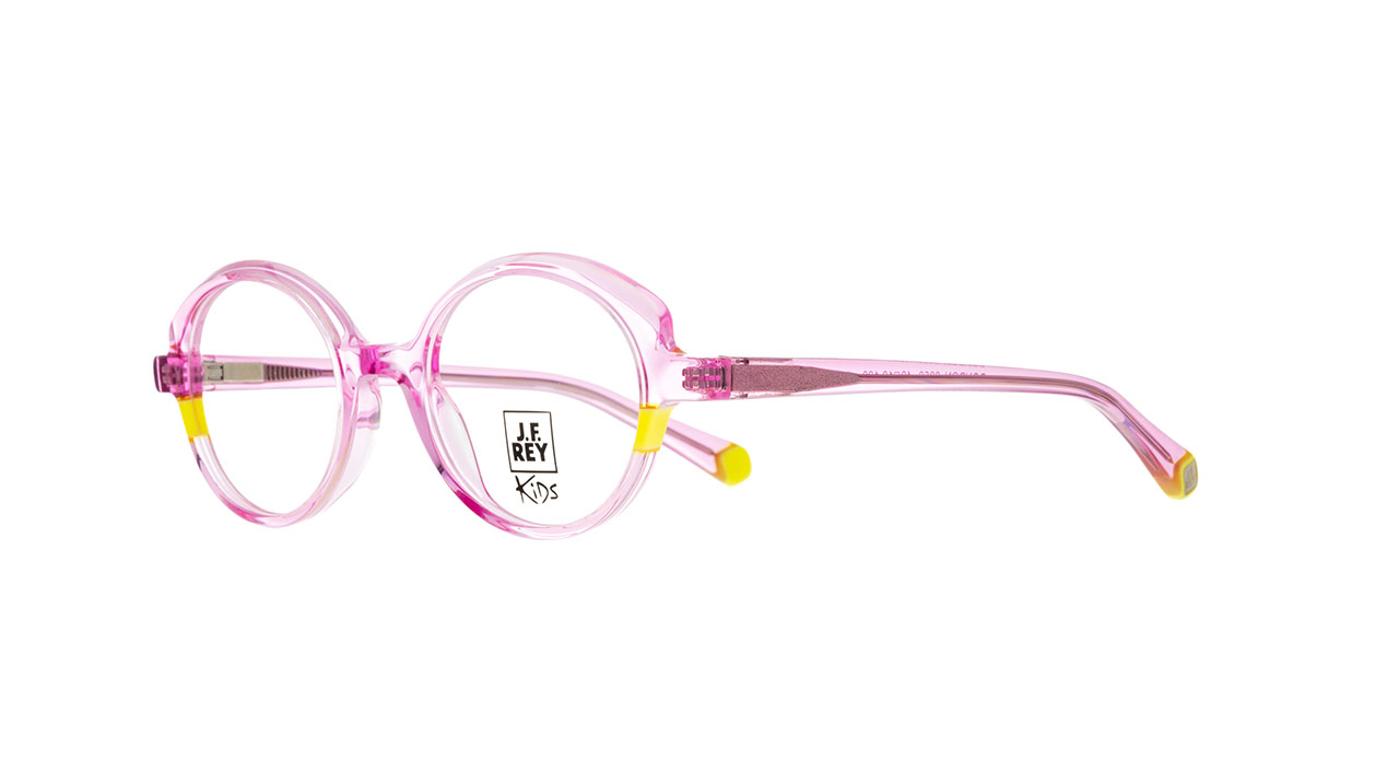 Paire de lunettes de vue Jf-rey Bonbon couleur rose - Côté à angle - Doyle