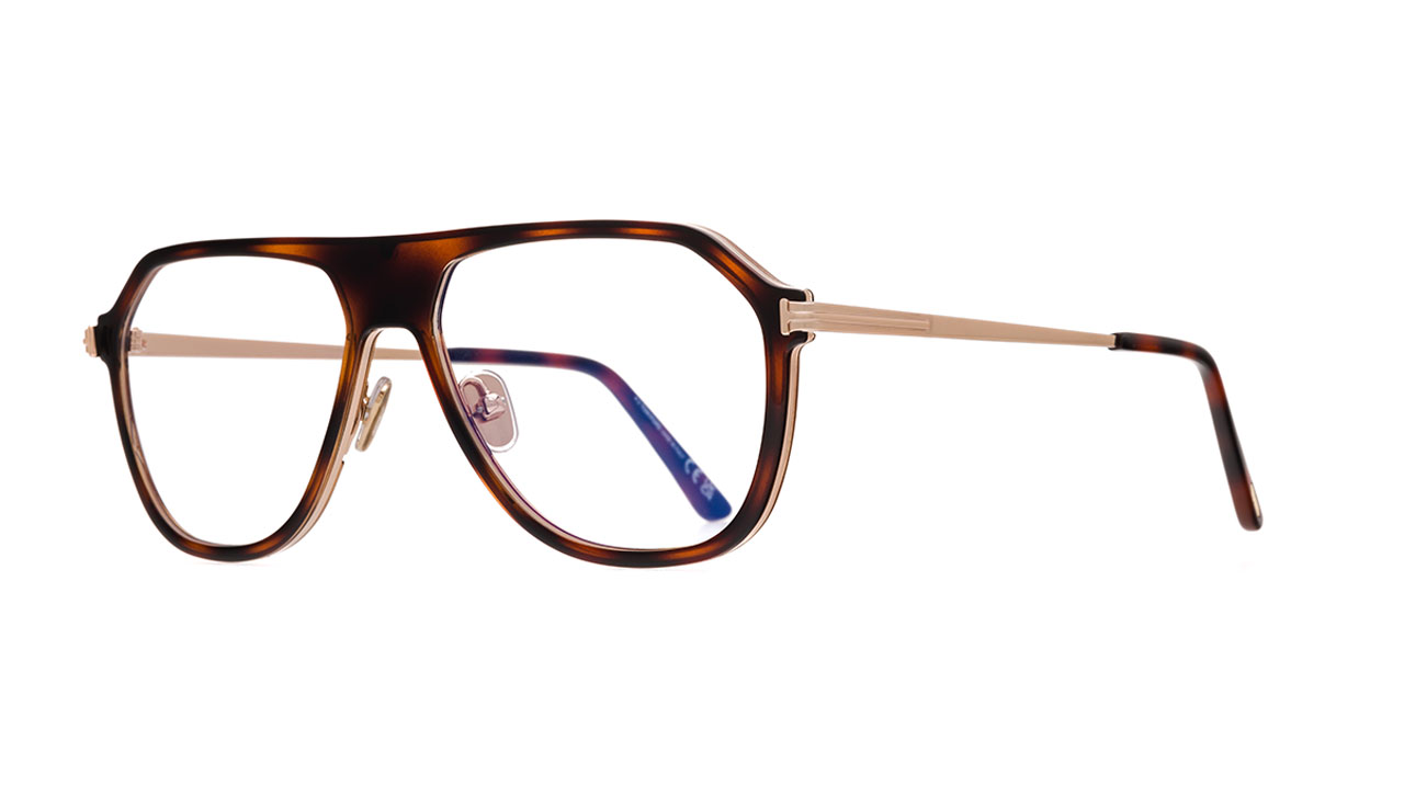 Paire de lunettes de vue Tom-ford Tf5943-b couleur brun - Côté à angle - Doyle
