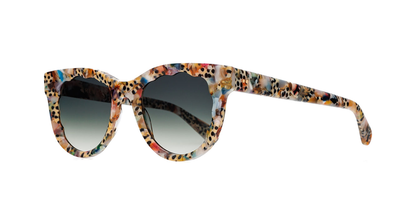 Paire de lunettes de soleil Krewe Ellie /s couleur brun - Côté à angle - Doyle