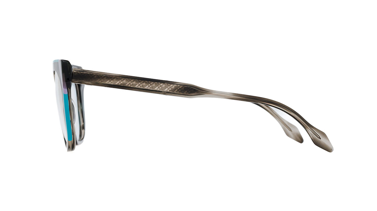 Paire de lunettes de vue Res-rei Clover couleur bleu - Côté droit - Doyle